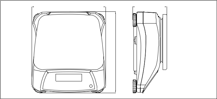 防水案秤Valor2000尺寸